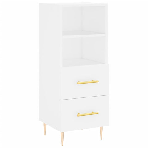 vidaXL Highboard Weiß 34,5x34x180 cm Holzwerkstoff