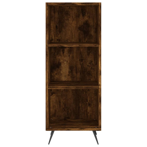 vidaXL Highboard Räuchereiche 34,5x34x180 cm Holzwerkstoff