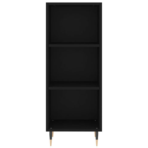 vidaXL Highboard Schwarz 34,5x34x180 cm Holzwerkstoff