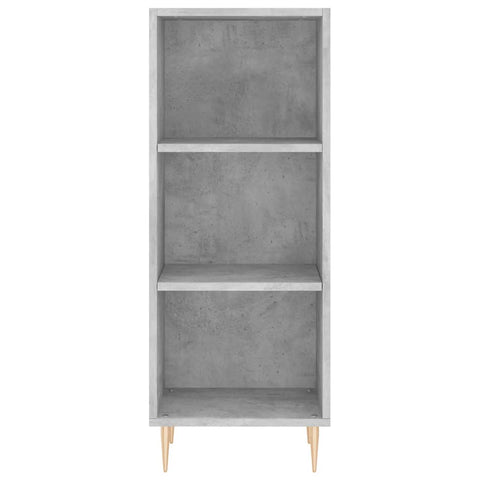 vidaXL Highboard Betongrau 34,5x34x180 cm Holzwerkstoff