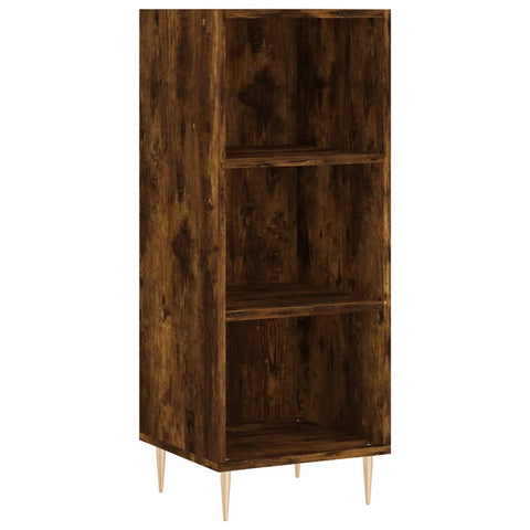 vidaXL Highboard Räuchereiche 34,5x34x180 cm Holzwerkstoff