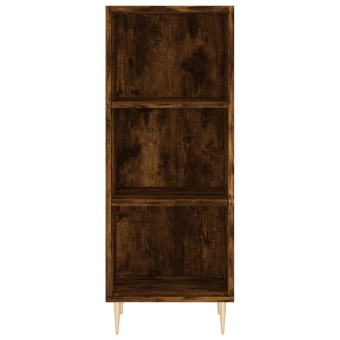 vidaXL Highboard Räuchereiche 34,5x34x180 cm Holzwerkstoff