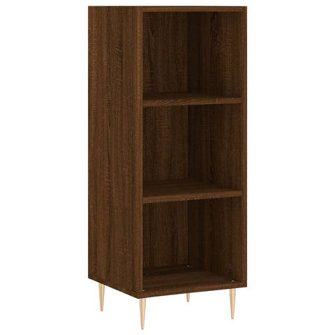 vidaXL Highboard Braun Eichen-Optik 34,5x34x180 cm Holzwerkstoff