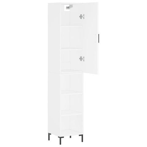 vidaXL Highboard Weiß 34,5x34x180 cm Holzwerkstoff