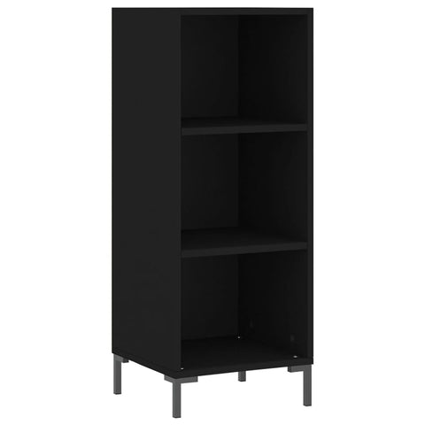 vidaXL Highboard Schwarz 34,5x34x180 cm Holzwerkstoff