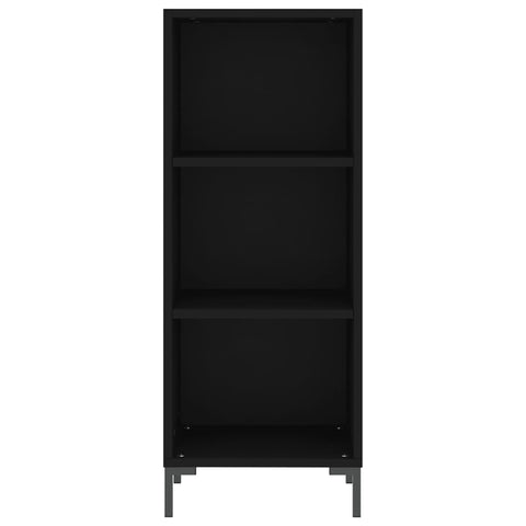 vidaXL Highboard Schwarz 34,5x34x180 cm Holzwerkstoff