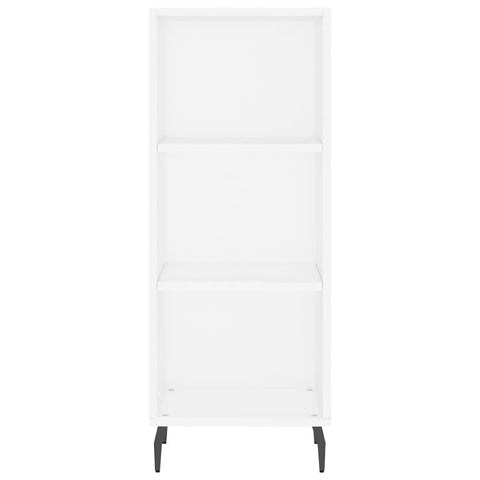 vidaXL Highboard Hochglanz-Weiß 34,5x34x180 cm Holzwerkstoff