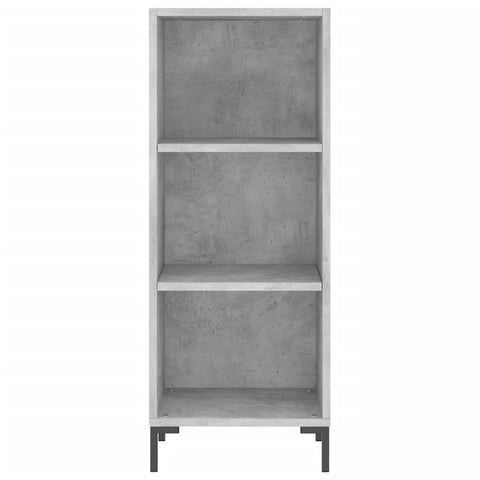 vidaXL Highboard Betongrau 34,5x34x180 cm Holzwerkstoff