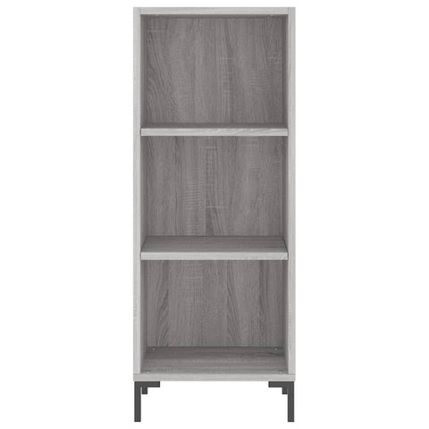 vidaXL Highboard Grau Sonoma 34,5x34x180 cm Holzwerkstoff