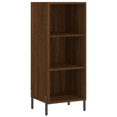 vidaXL Highboard Braun Eichen-Optik 34,5x34x180 cm Holzwerkstoff