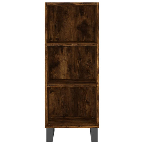 vidaXL Highboard Räuchereiche 34,5x34x180 cm Holzwerkstoff