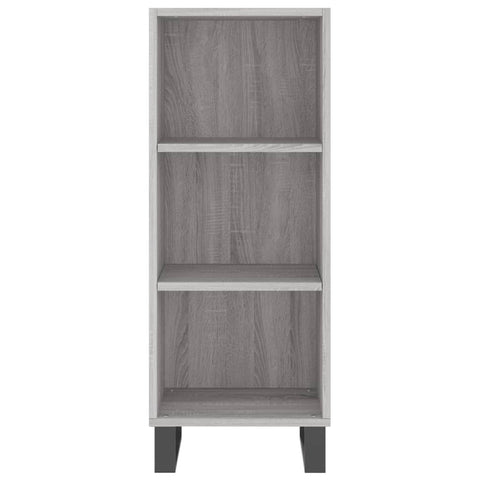 vidaXL Highboard Grau Sonoma 34,5x34x180 cm Holzwerkstoff