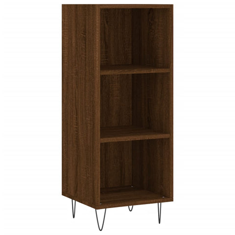 vidaXL Highboard Braun Eichen-Optik 34,5x34x180 cm Holzwerkstoff