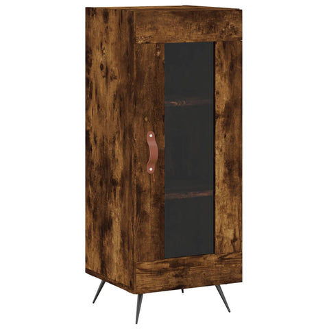 vidaXL Highboard Räuchereiche 34,5x34x180 cm Holzwerkstoff