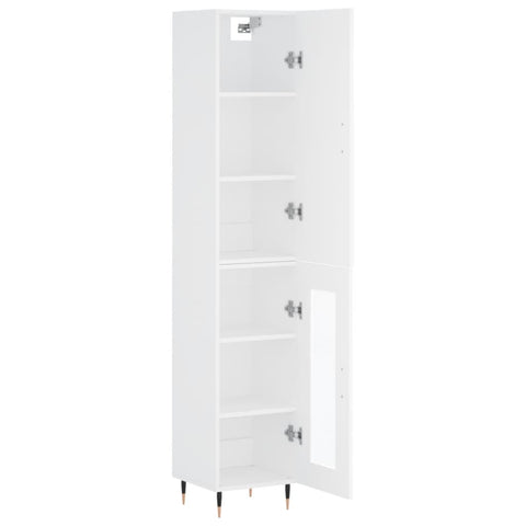 vidaXL Highboard Weiß 34,5x34x180 cm Holzwerkstoff