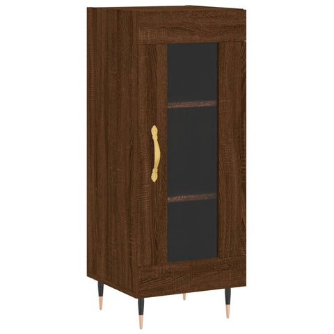 vidaXL Highboard Braun Eichen-Optik 34,5x34x180 cm Holzwerkstoff