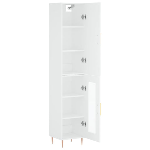 vidaXL Highboard Weiß 34,5x34x180 cm Holzwerkstoff