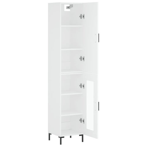 vidaXL Highboard Weiß 34,5x34x180 cm Holzwerkstoff