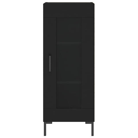 vidaXL Highboard Schwarz 34,5x34x180 cm Holzwerkstoff