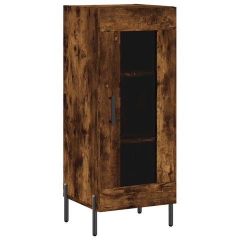 vidaXL Highboard Räuchereiche 34,5x34x180 cm Holzwerkstoff