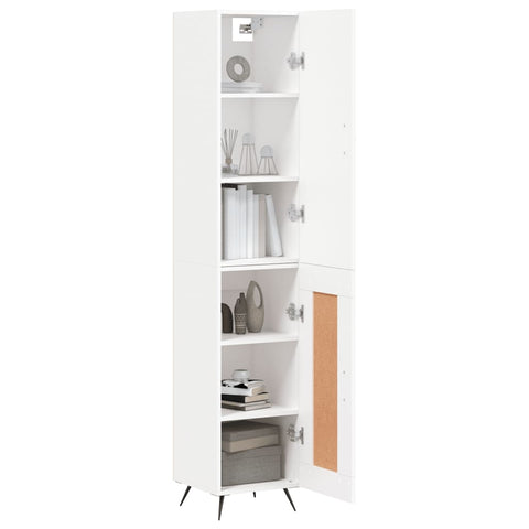 vidaXL Highboard Weiß 34,5x34x180 cm Holzwerkstoff