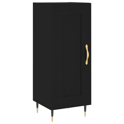 vidaXL Highboard Schwarz 34,5x34x180 cm Holzwerkstoff