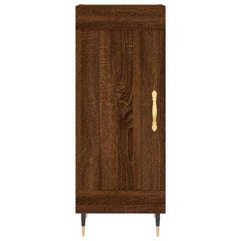 vidaXL Highboard Braun Eichen-Optik 34,5x34x180 cm Holzwerkstoff