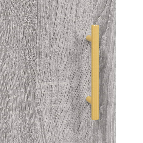 vidaXL Highboard Grau Sonoma 34,5x34x180 cm Holzwerkstoff