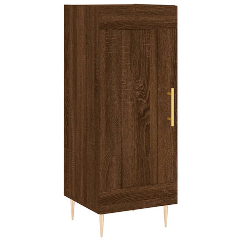 vidaXL Highboard Braun Eichen-Optik 34,5x34x180 cm Holzwerkstoff