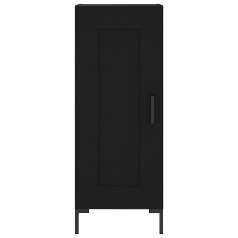 vidaXL Highboard Schwarz 34,5x34x180 cm Holzwerkstoff