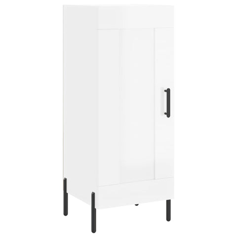 vidaXL Highboard Hochglanz-Weiß 34,5x34x180 cm Holzwerkstoff