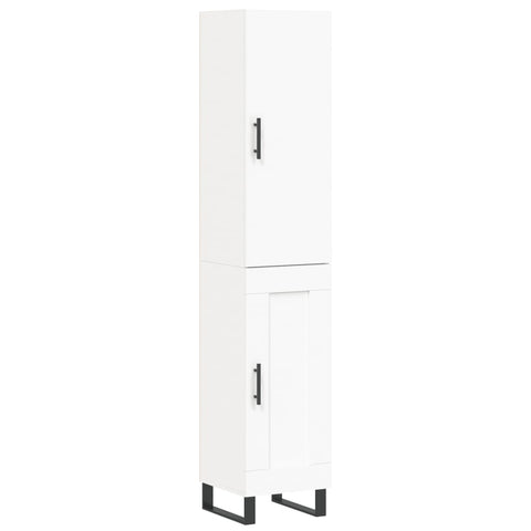 vidaXL Highboard Weiß 34,5x34x180 cm Holzwerkstoff