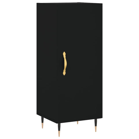 Highboard Schwarz 34,5x34x180 cm Holzwerkstoff