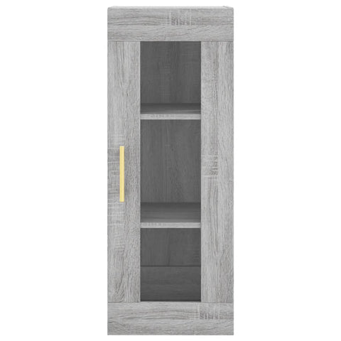 Highboard Grau Sonoma 34,5x34x180 cm Holzwerkstoff