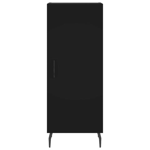 vidaXL Highboard Schwarz 34,5x34x180 cm Holzwerkstoff