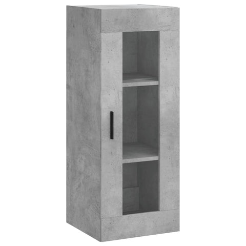 vidaXL Highboard Betongrau 34,5x34x180 cm Holzwerkstoff