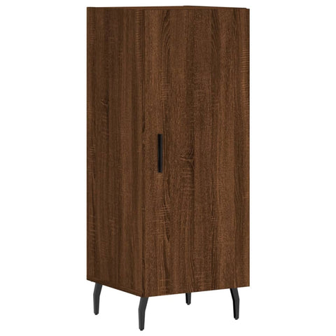 vidaXL Highboard Braun Eichen-Optik 34,5x34x180 cm Holzwerkstoff