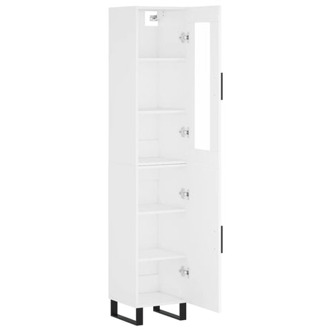 vidaXL Highboard Weiß 34,5x34x180 cm Holzwerkstoff