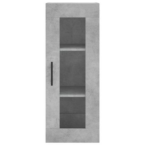 vidaXL Highboard Betongrau 34,5x34x180 cm Holzwerkstoff