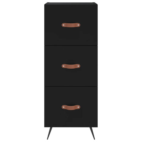 vidaXL Highboard Schwarz 34,5x34x180 cm Holzwerkstoff