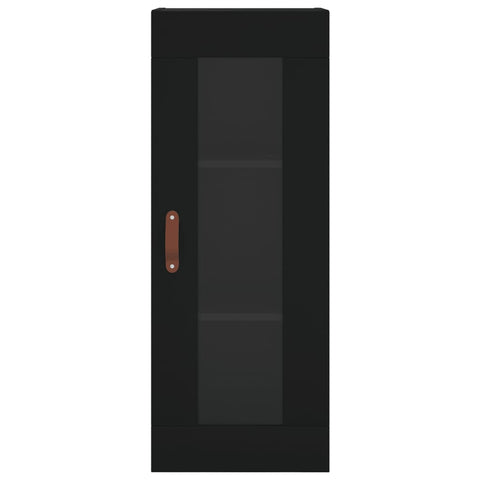 vidaXL Highboard Schwarz 34,5x34x180 cm Holzwerkstoff