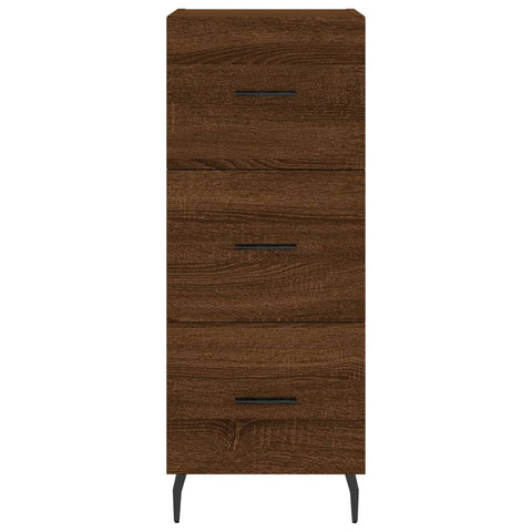 vidaXL Highboard Braun Eichen-Optik 34,5x34x180 cm Holzwerkstoff