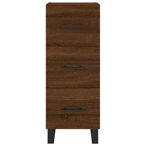 Highboard Braun Eichen-Optik 34,5x34x180 cm Holzwerkstoff