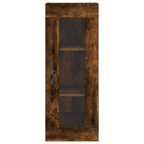 vidaXL Highboard Räuchereiche 34,5x34x180 cm Holzwerkstoff