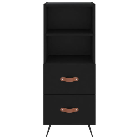 vidaXL Highboard Schwarz 34,5x34x180 cm Holzwerkstoff