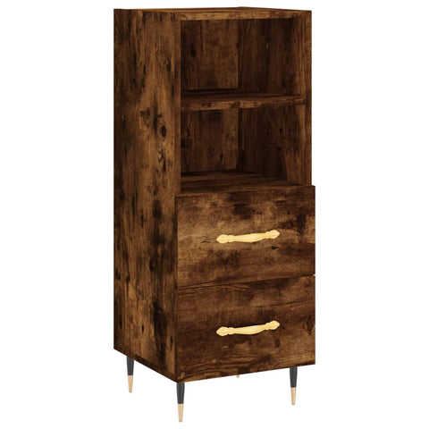 Highboard Räuchereiche 34,5x34x180 cm Holzwerkstoff