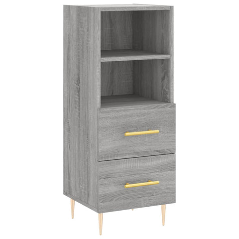 vidaXL Highboard Grau Sonoma 34,5x34x180 cm Holzwerkstoff