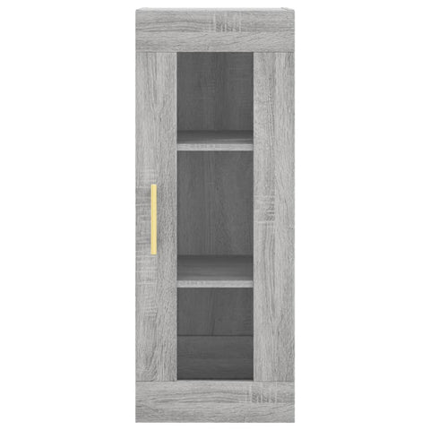 vidaXL Highboard Grau Sonoma 34,5x34x180 cm Holzwerkstoff