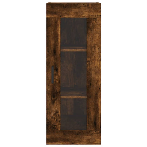 vidaXL Highboard Räuchereiche 34,5x34x180 cm Holzwerkstoff