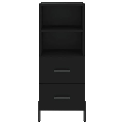 vidaXL Highboard Schwarz 34,5x34x180 cm Holzwerkstoff